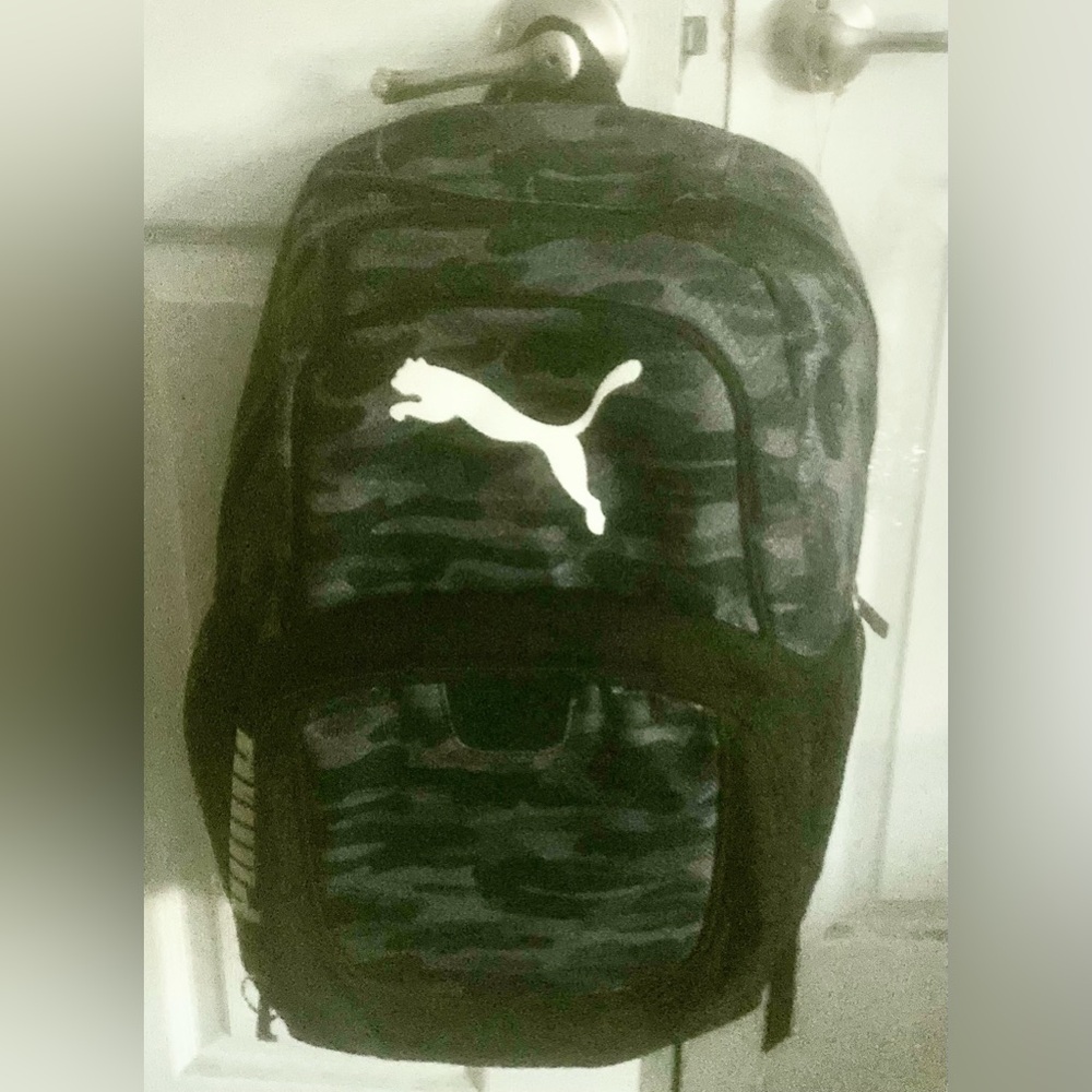 Puma Unisex Gray Camouflage Backpack Excellent condition